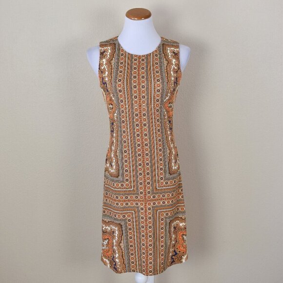 J. McLaughlin Dresses & Skirts - J. McLaughlin Gold Paisley Catalina Cloth Sophia Sheath Dress - S